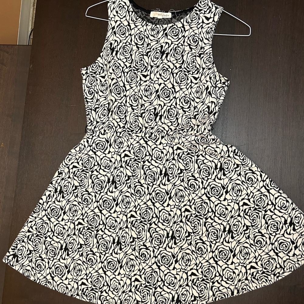 Black & Tan Floral dress